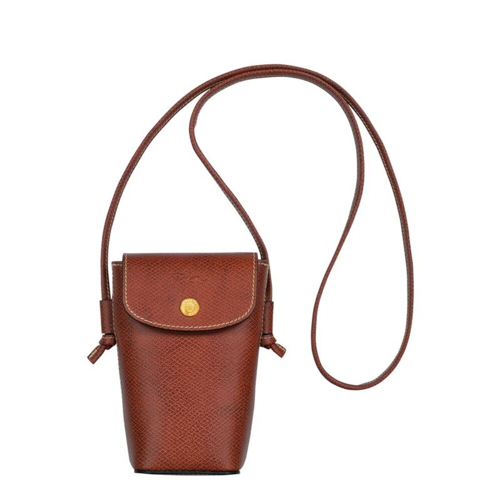 Longchamp Women Crossbody Bag 'Epure' With Brown Leather Cord